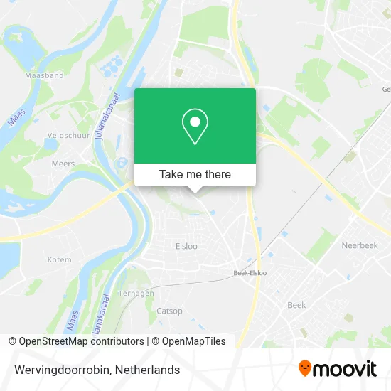 Wervingdoorrobin map