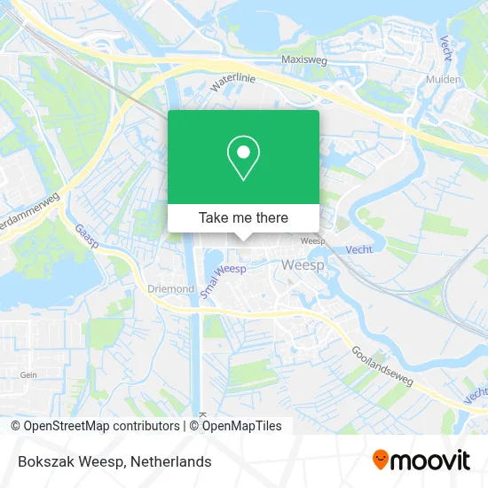 Bokszak Weesp map