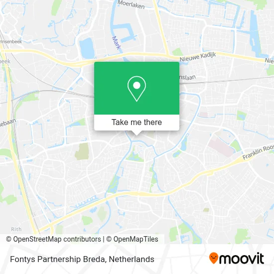 Fontys Partnership Breda map
