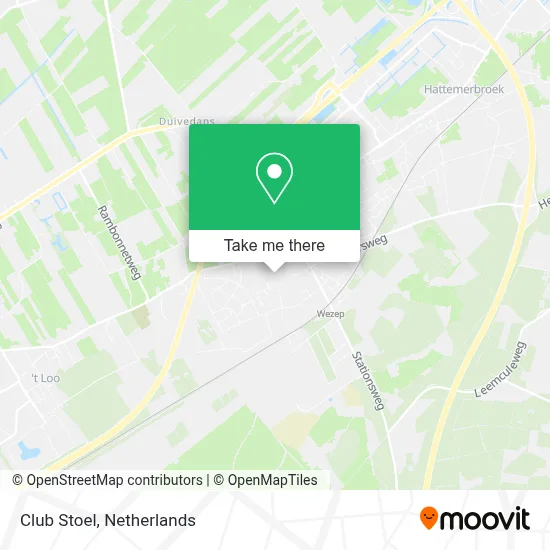 Club Stoel Karte