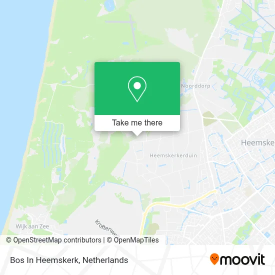 Bos In Heemskerk map