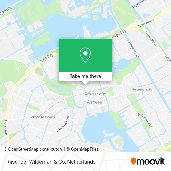Rijschool Wildeman & Co map