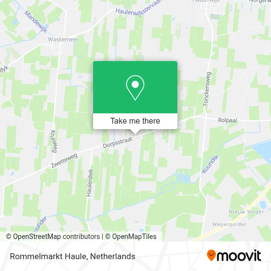 Rommelmarkt Haule map