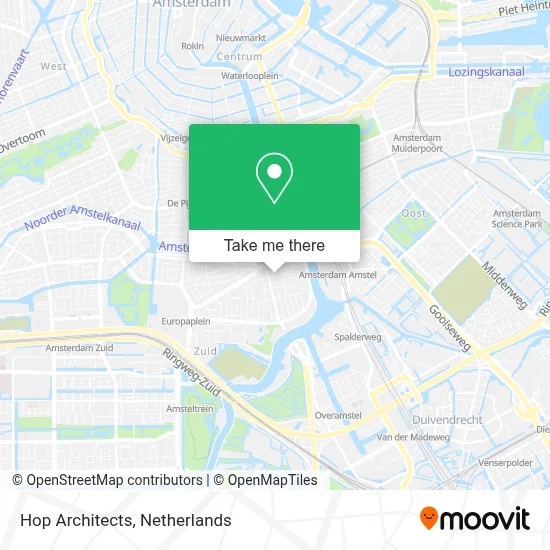 Hop Architects map