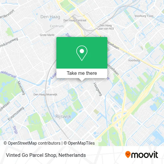 Vinted Go Parcel Shop Karte
