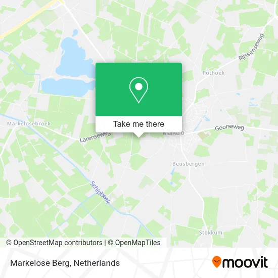 Markelose Berg map