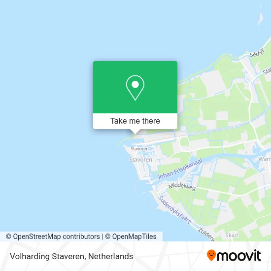 Volharding Staveren map