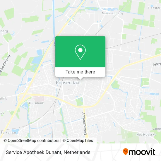 Service Apotheek Dunant map
