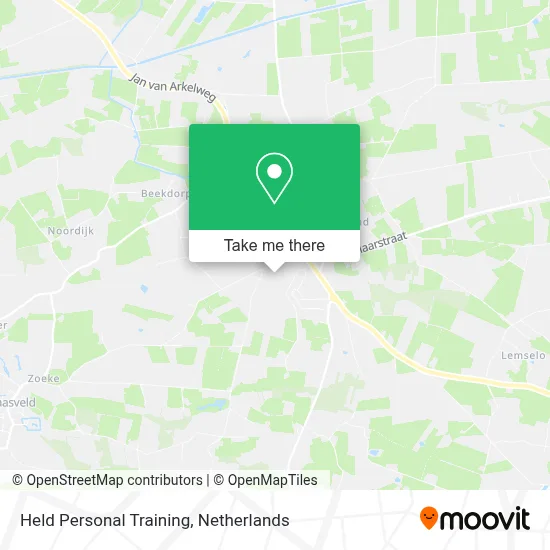 Held Personal Training map