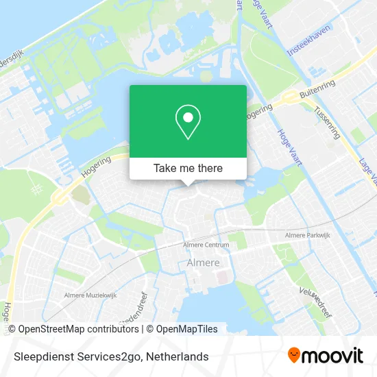 Sleepdienst Services2go map