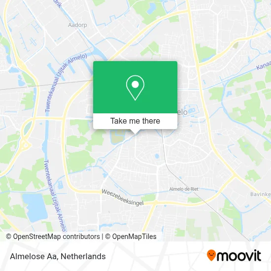 Almelose Aa map