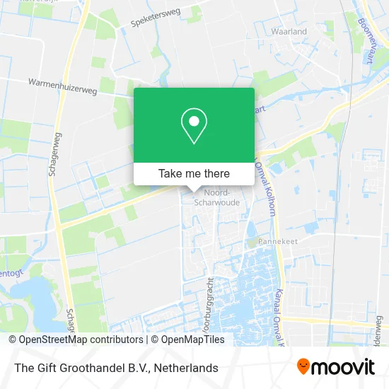 The Gift Groothandel B.V. map