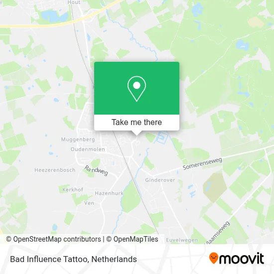 Bad Influence Tattoo map