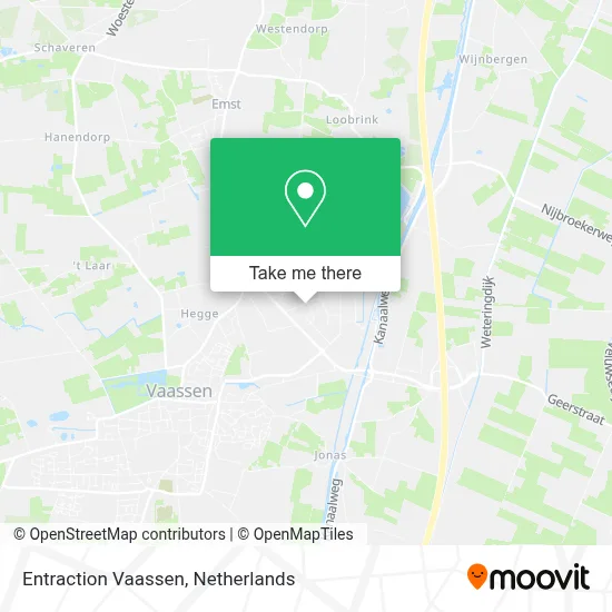 Entraction Vaassen map