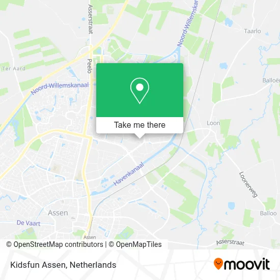 Kidsfun Assen map