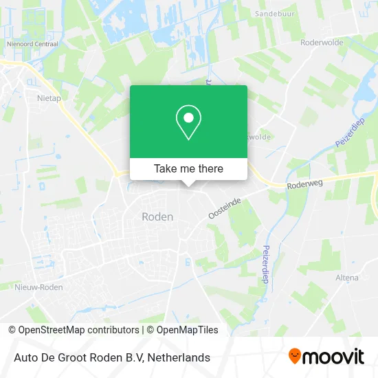 Auto De Groot Roden B.V Karte