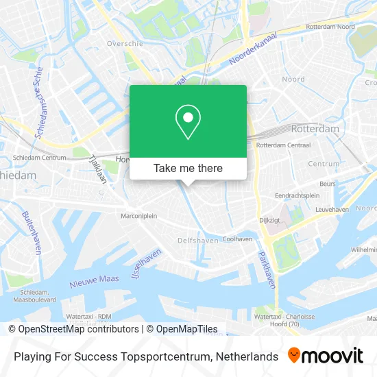 Playing For Success Topsportcentrum map