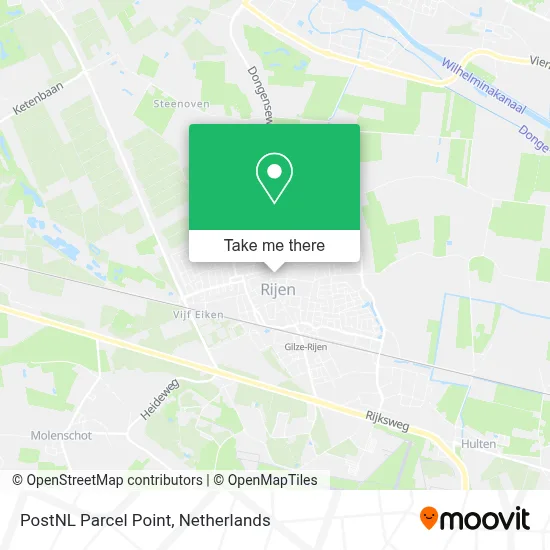 Postnl Pakketpunt map
