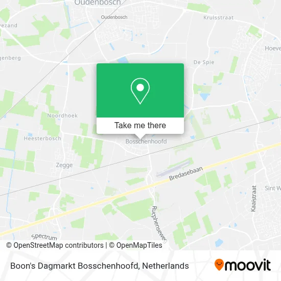 Boon's Dagmarkt Bosschenhoofd map