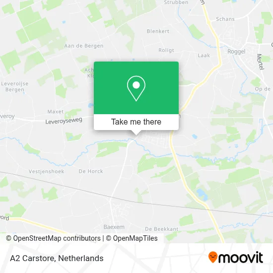 A2 Carstore map