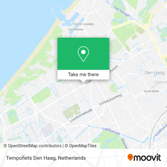 Tempofiets Den Haag map