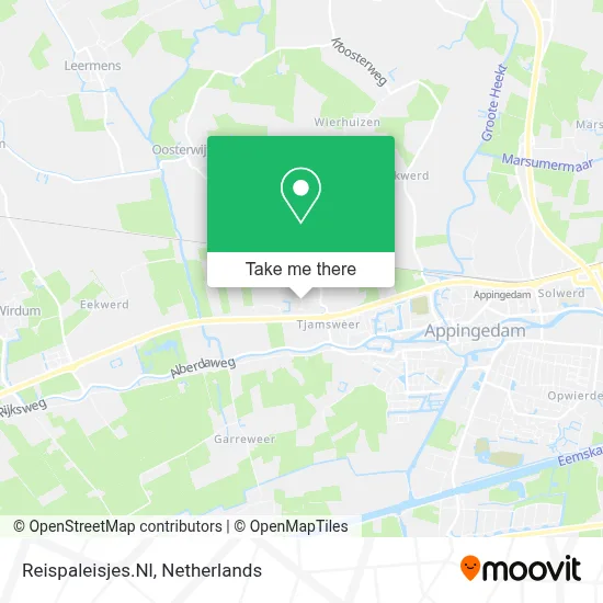 Reispaleisjes.Nl map