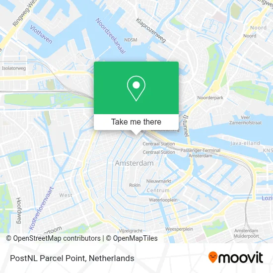 Postnl Pakketpunt map