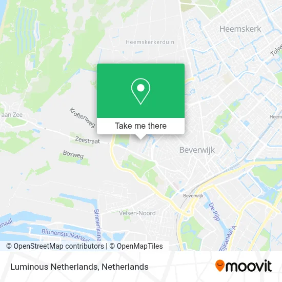 Luminous Netherlands map