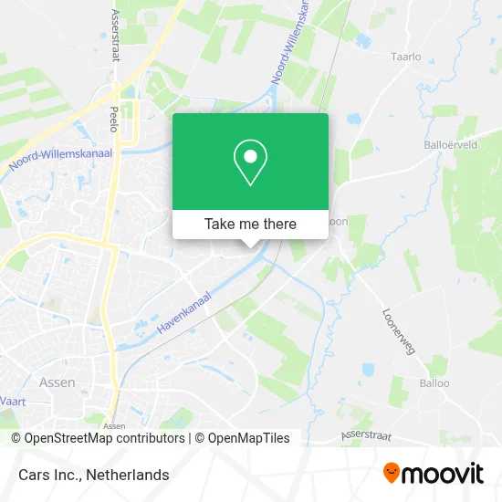 Cars Inc. map
