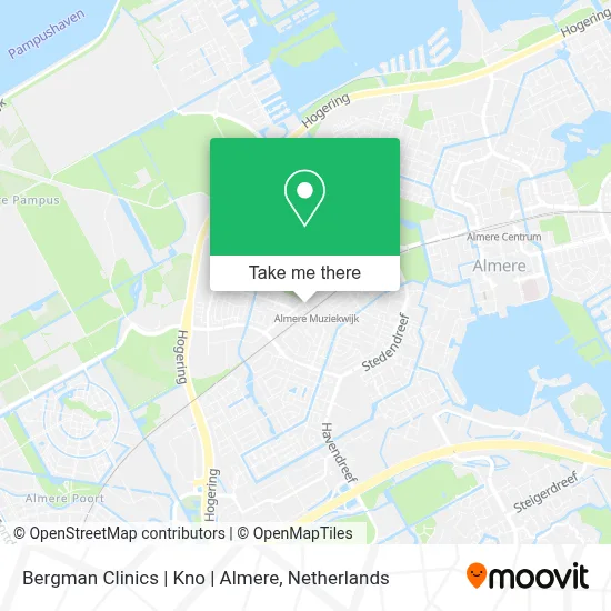 Bergman Clinics | Kno | Almere map