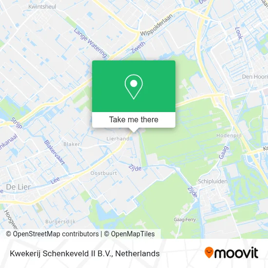 Kwekerij Schenkeveld II B.V. map