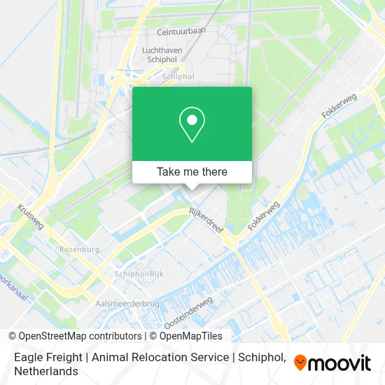 Eagle Freight | Animal Relocation Service | Schiphol map