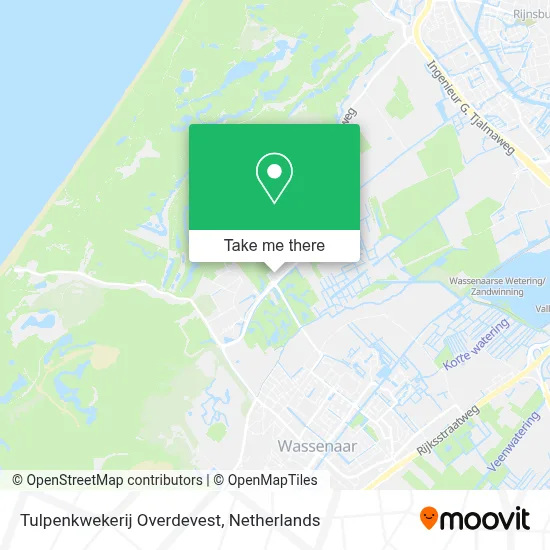 Tulpenkwekerij Overdevest map