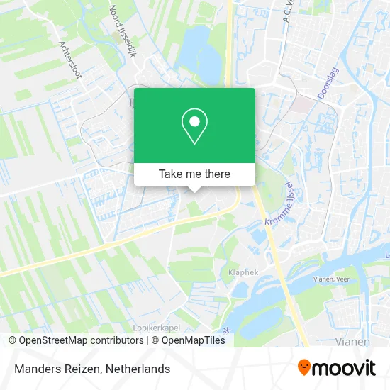 Manders Reizen map