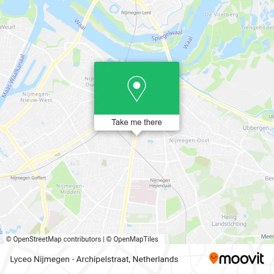 Lyceo Nijmegen - Archipelstraat map