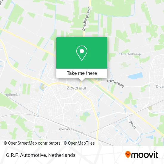 G.R.F. Automotive map
