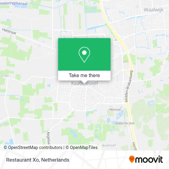Restaurant Xo map