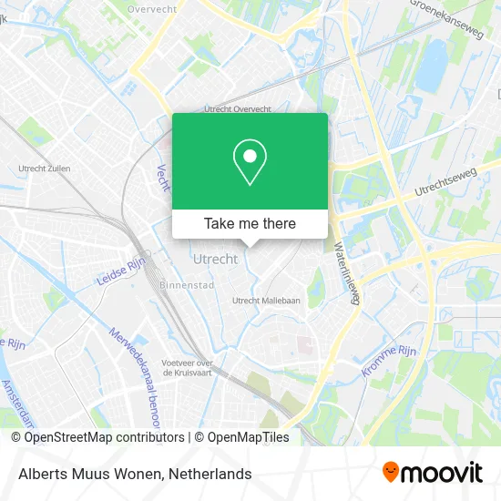 Alberts Muus Wonen map