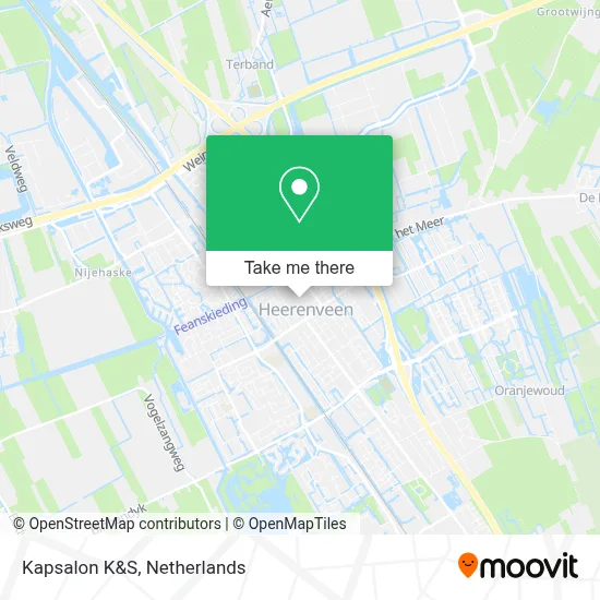 Kapsalon K&S map