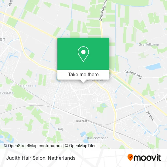 Judith Coiffure map
