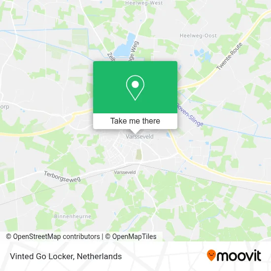 Vinted Go Locker map