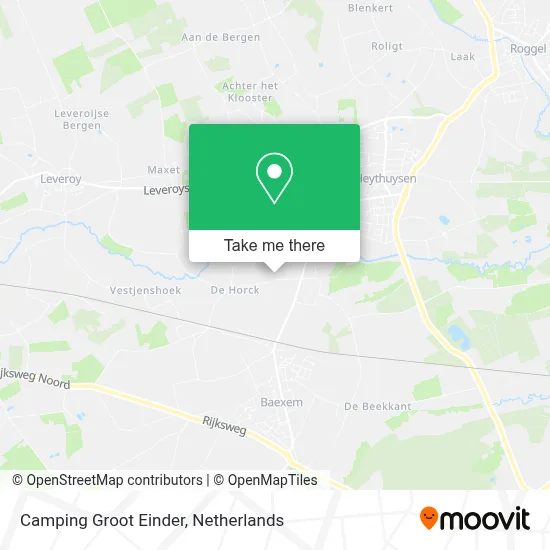 Camping Groot Einder map