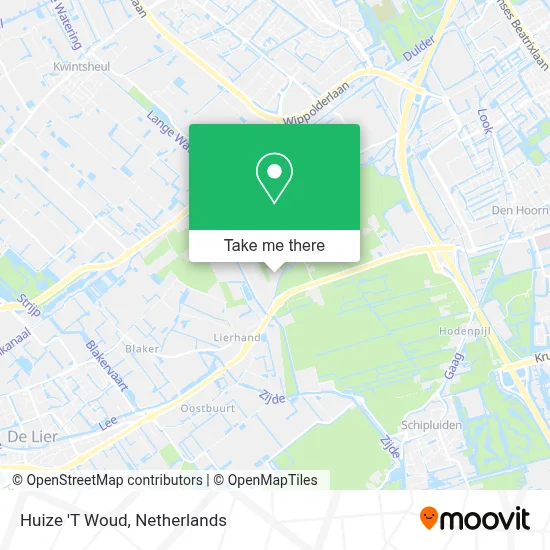 Huize 'T Woud map