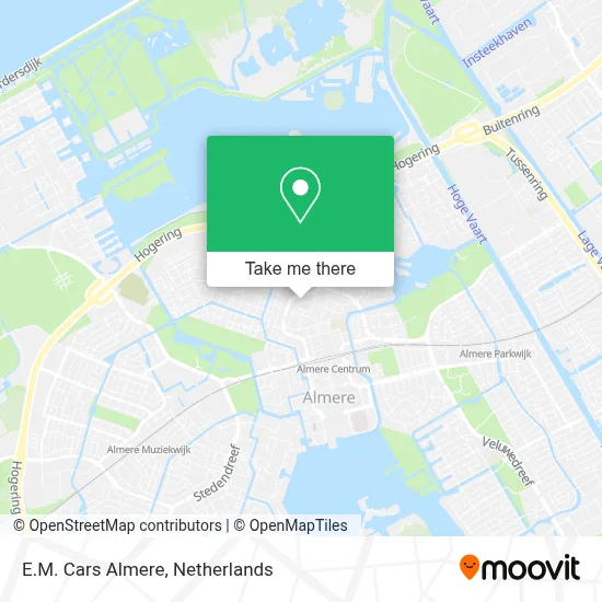 E.M. Cars Almere map
