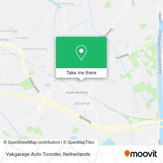 Vakgarage Auto Toonder map