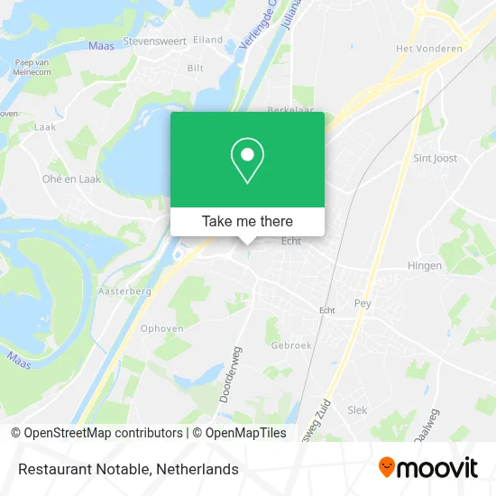 Restaurant Notable map