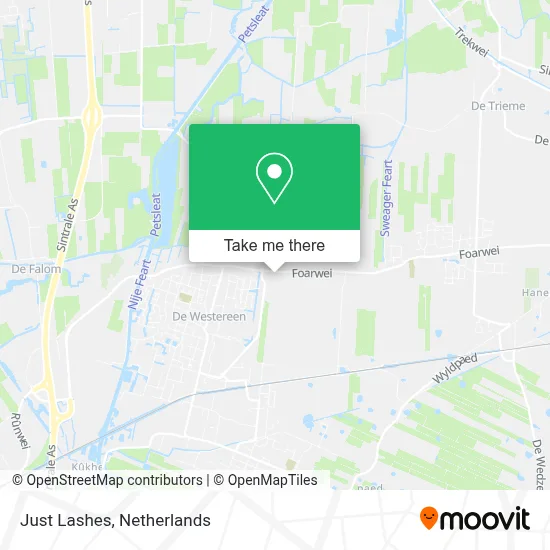 Just Lashes map