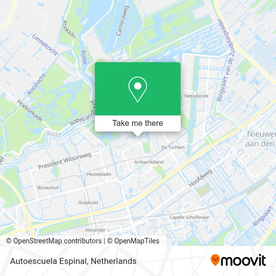 Autoescuela Espinal map