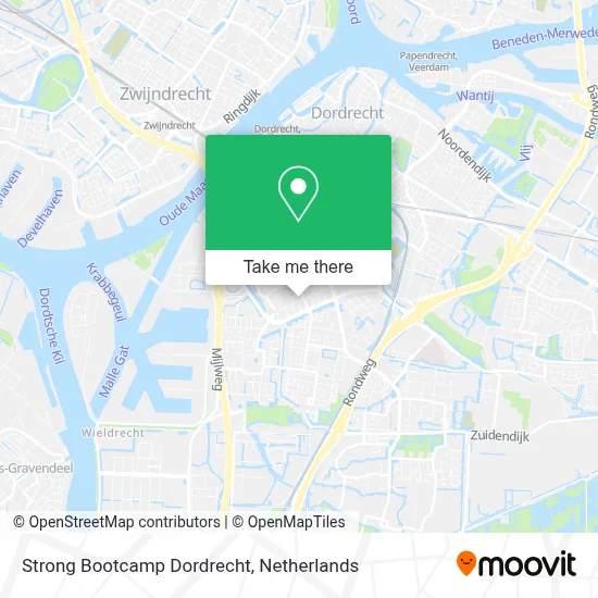 Strong Bootcamp Dordrecht map
