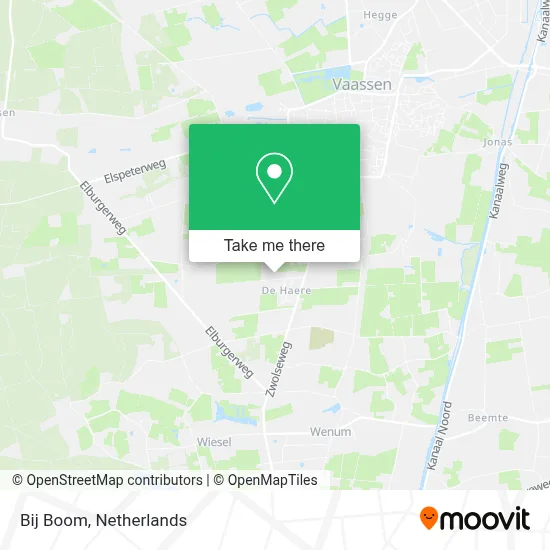 Bij Boom map